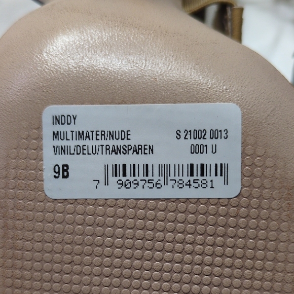 Schultz Light Nude & Rhinestone High Heel Sandals Wedding Bridal - Picture 5 of 7